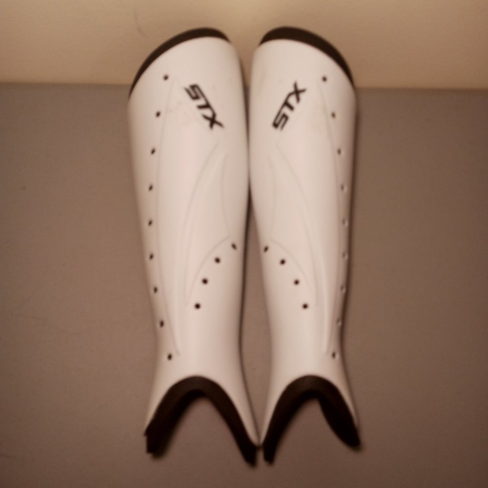 STX Hinder Field Hockey Shin Guards - NEVER used, some storage markings